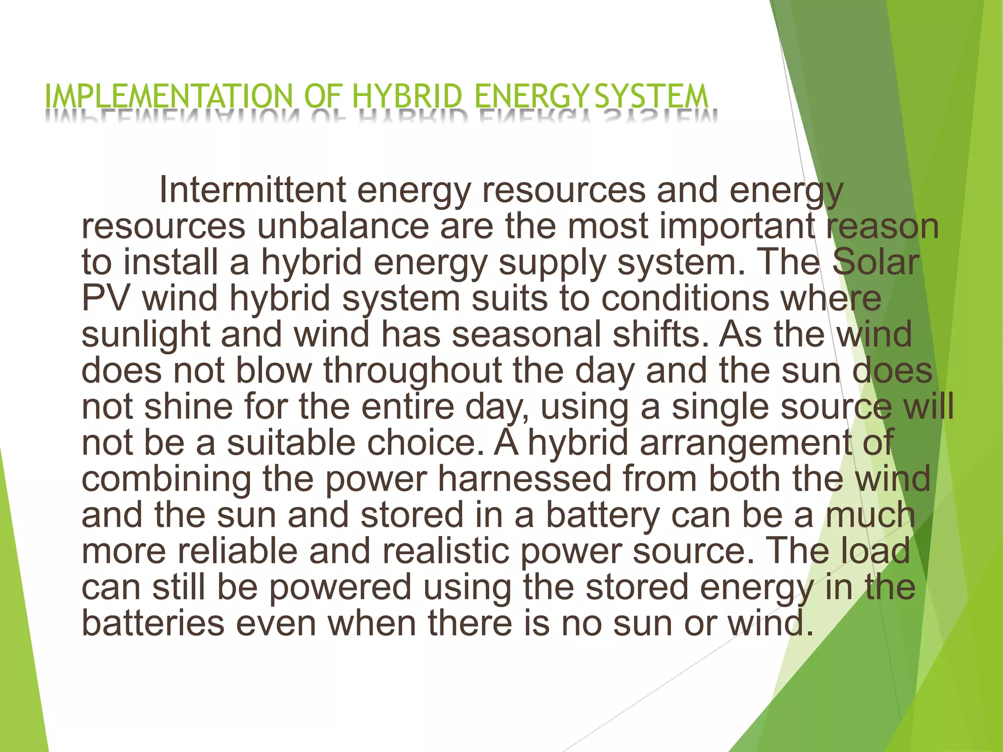 SOLAR PV-WIND HYBRID POWER GENERATION SYSTEM | PPTX