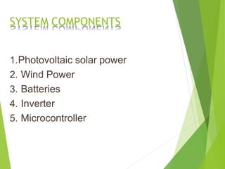 SOLAR PV-WIND HYBRID POWER GENERATION SYSTEM | PPTX
