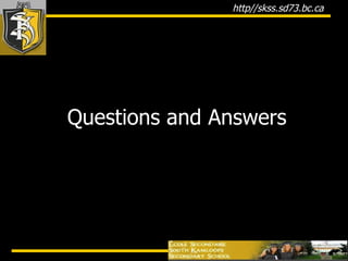 Questions and Answers 