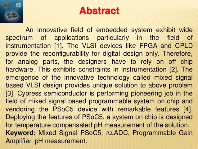 Mixed Signal Vlsi Technology Based Soc Design For Temperature Compens Engineering technology & industrial distribution. mixed signal vlsi technology based soc