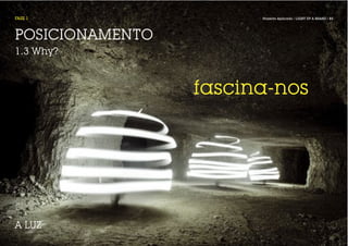 FASE 1                 Projecto Aplicado / LIGHT UP A BRAND / 31




POSICIONAMENTO
1.3 Why?



                 fascina-nos




A LUZ
 