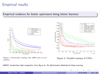 Deep Learning and Optimization Methods | PDF