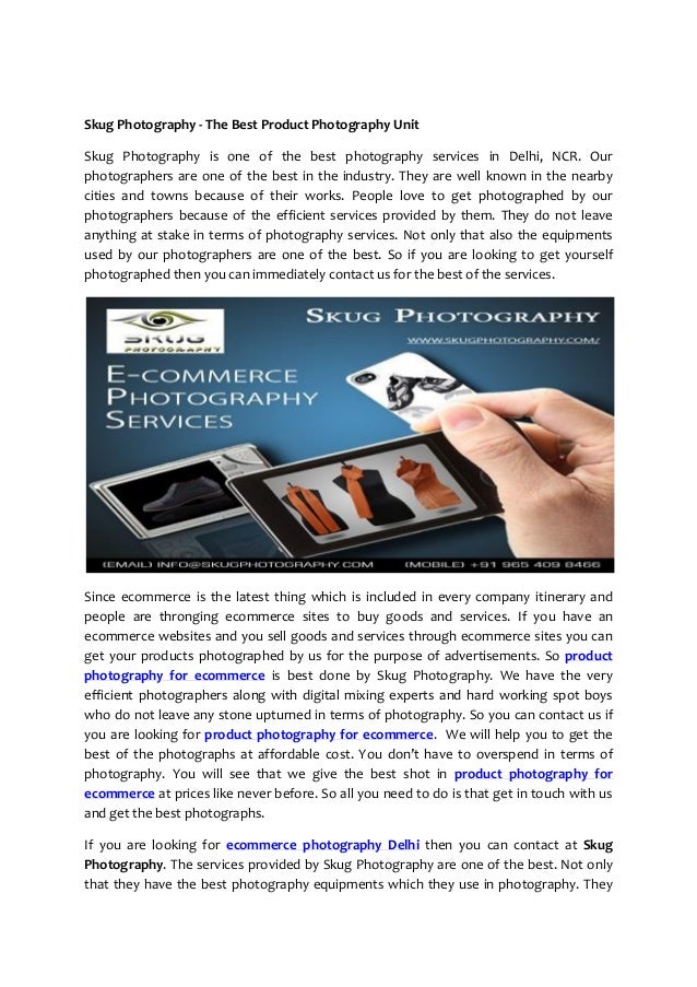 Skug photographyThe Best Product Photography Unit