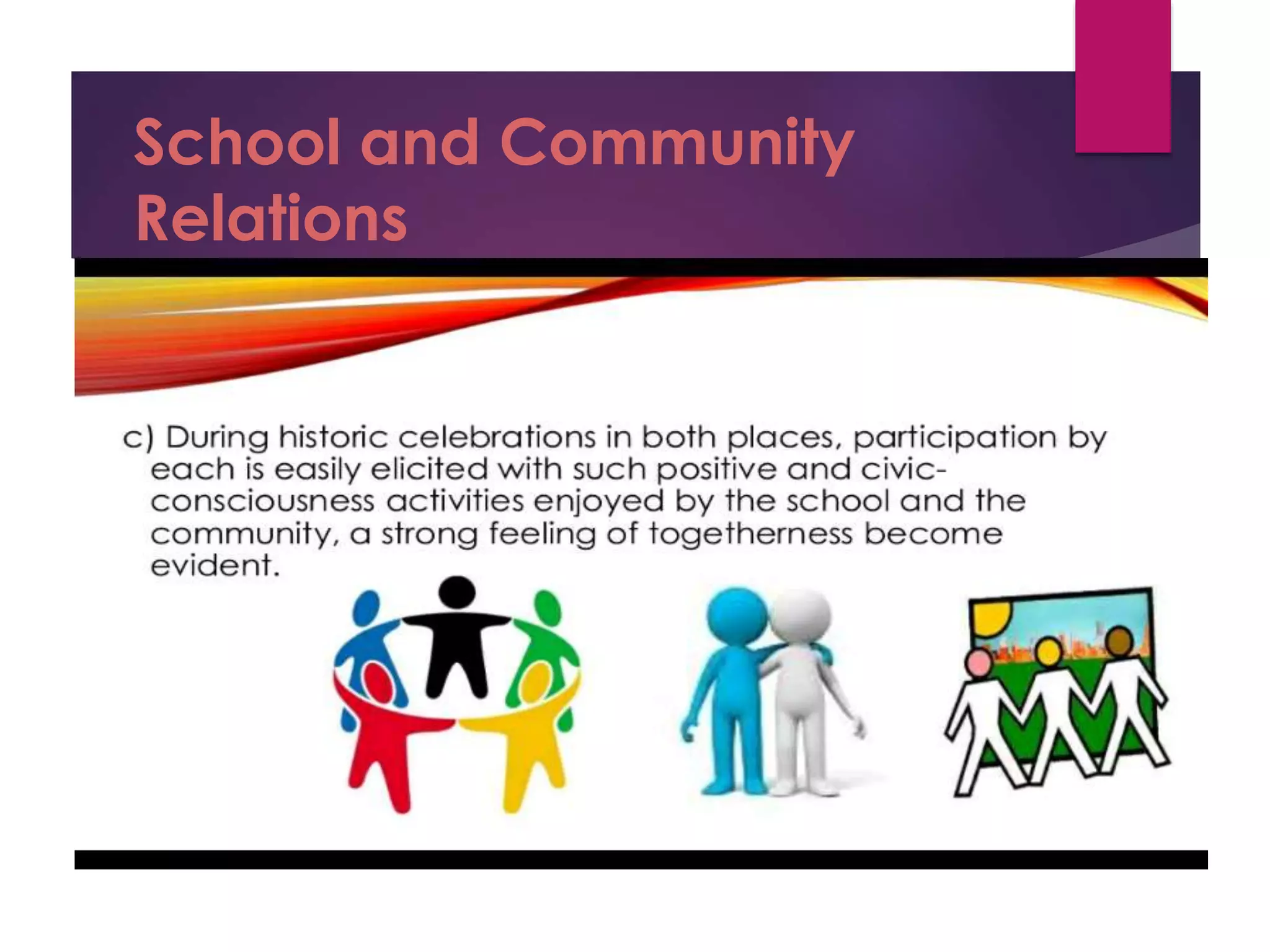 school and community/linkages and networking