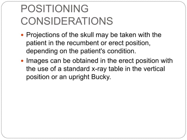 Skull anatomy and positioning | PPTX