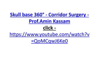 Skullbase 360 line diagram video -
Styloid muscles I am speaking as palatal muscles. -
please correct in voice over . This is sample video .
Full video released soon .
https://www.youtube.com/watch?v=
cLxLSyAo-KY
 
