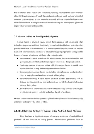 SkullCap – An IoT based Smart Helmet for Accident Detection - Report | PDF