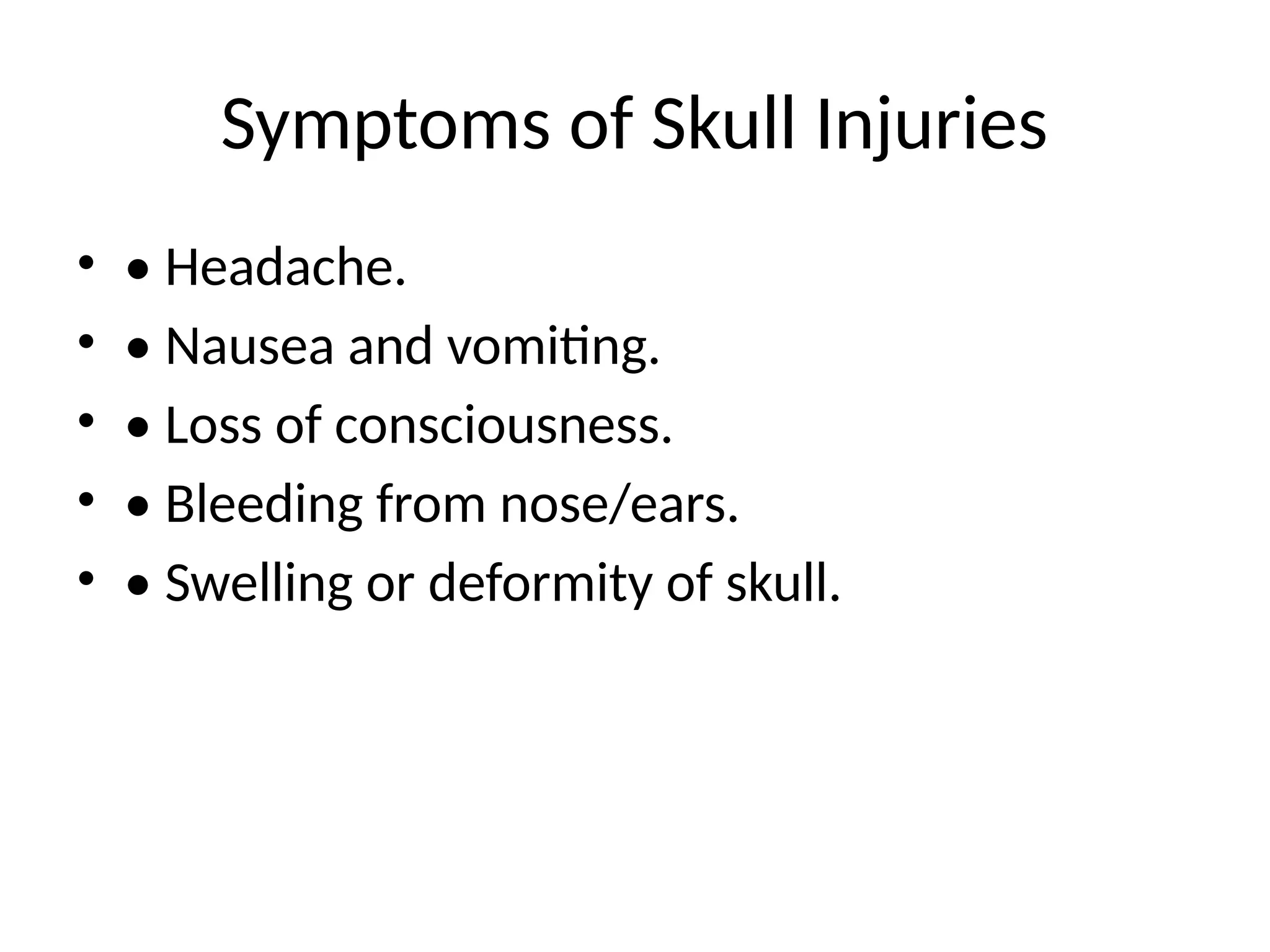 Skull Potential Injuries Skull_Management_Presentation.pptx............ | PPTX