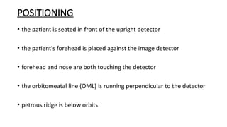 Petrous Ridge Positioning Chart Comprehensive Guide to Skull Radiographic Positioning and Views | PPTX