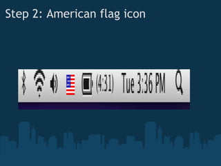 Step 2: American flag icon 