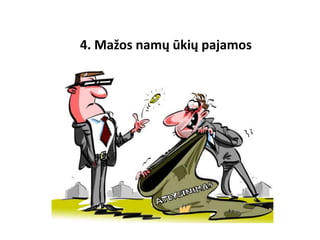 4. Mažos namų ūkių pajamos
 