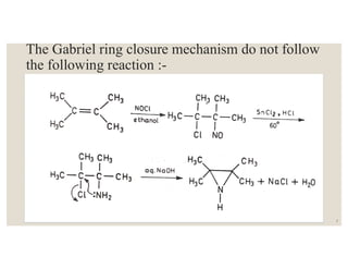The Gabriel ring closure mechanism do not follow
the following reaction :-
7
 