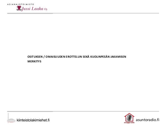 Valtakirja kiinteistön myyntiä varten Valtakirja kiinteistön myyntiä varten