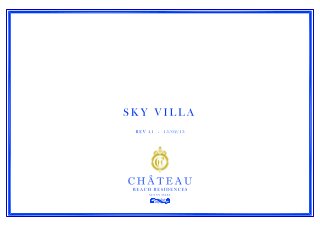 Sky villa | Chateau Beach Residences | Pre-constraction sale