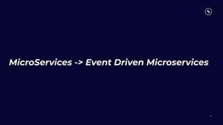 MicroServices -> Event Driven Microservices
63
 