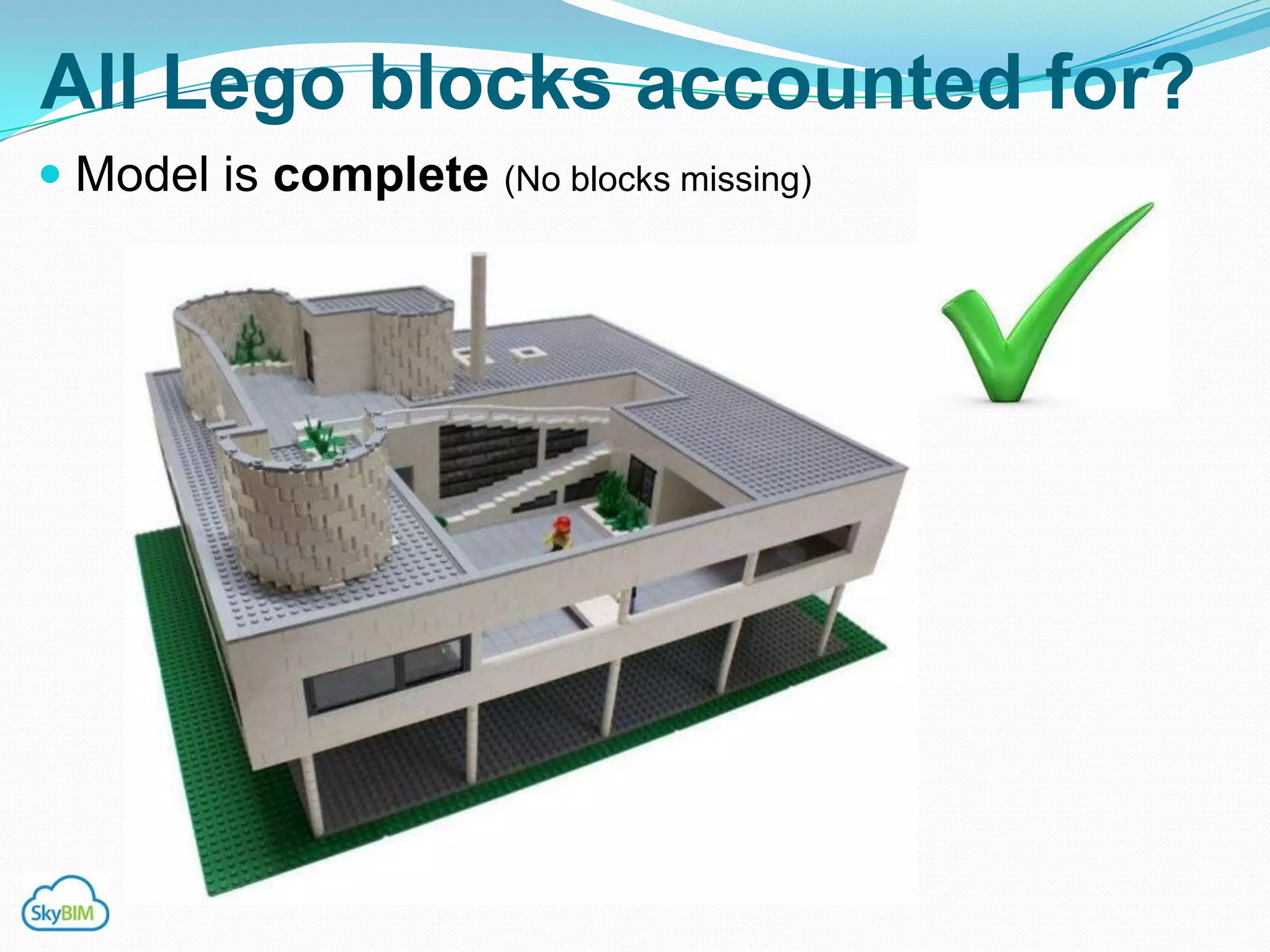 All Lego blocks accounted for?
 Model is complete   (No blocks missing)
 