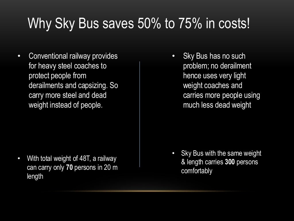 Skybus metro as a mode of transportation