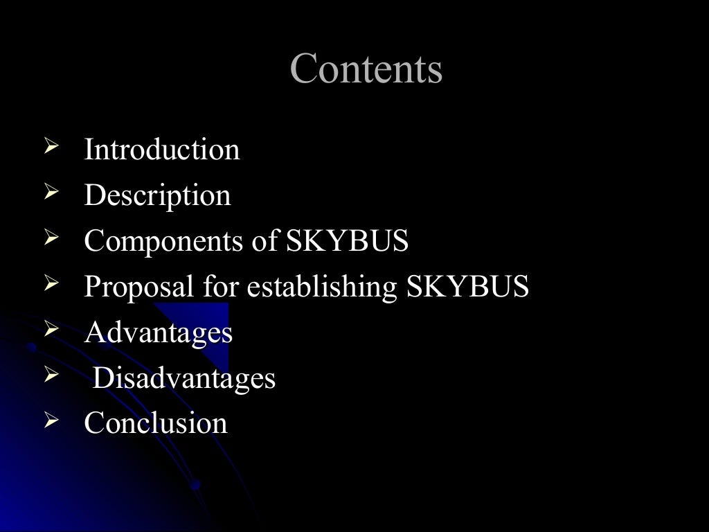 research papers on skybus technology