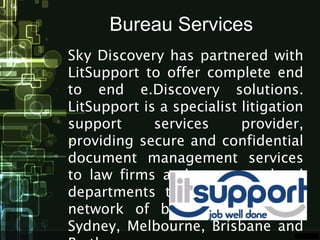 Sky discovery – Relativity Solution and Services for the Australian ...