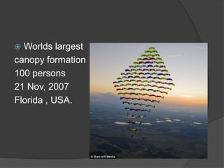 Canopy Formation Sky diving | PPTX