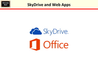 SkyDrive and Web Apps
 