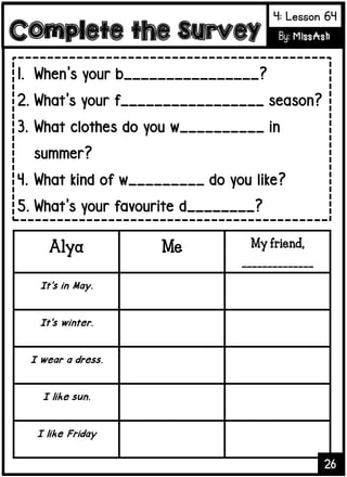 sk year 3 supplementary worksheets