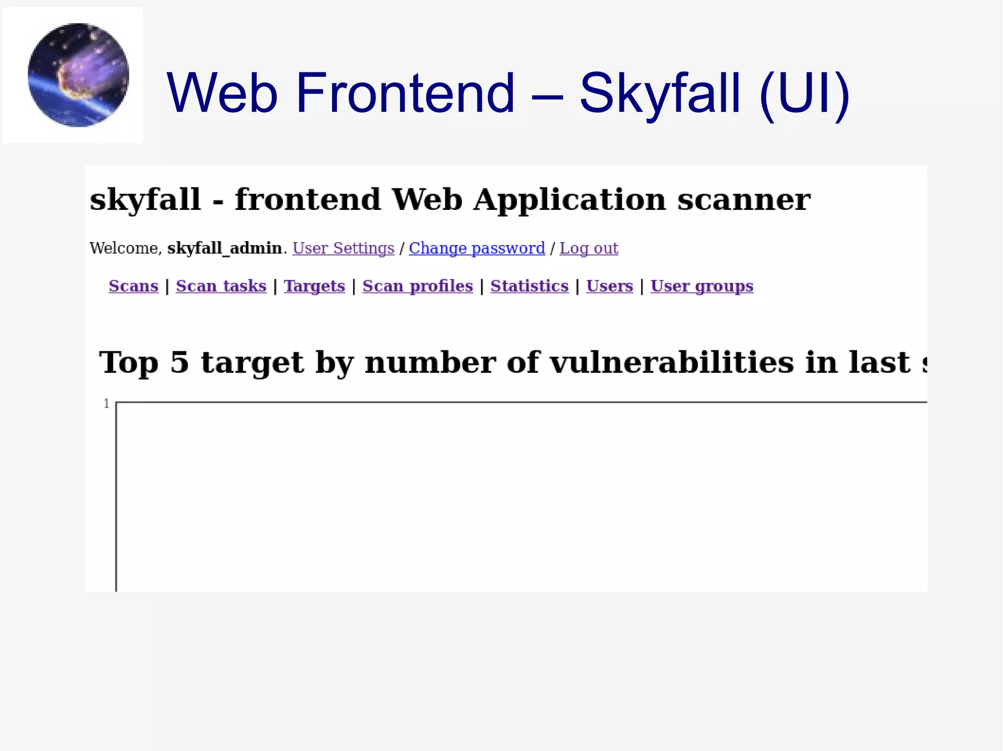 Web Frontend – Skyfall (UI)
 