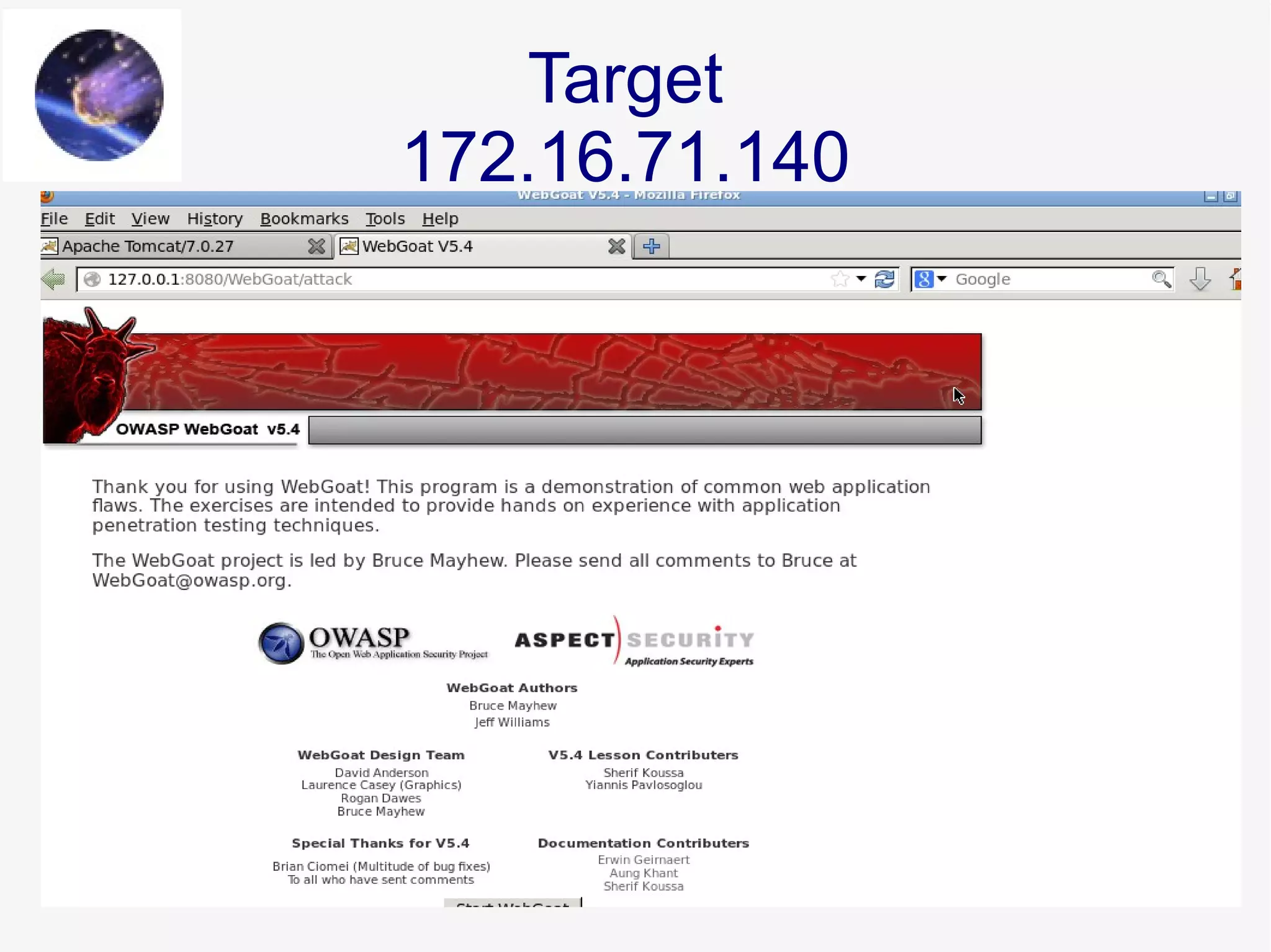 Target
172.16.71.140
 