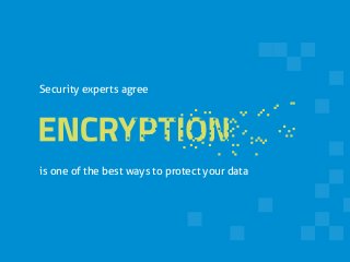 Security experts agree
is one of the best ways to protect your data
 