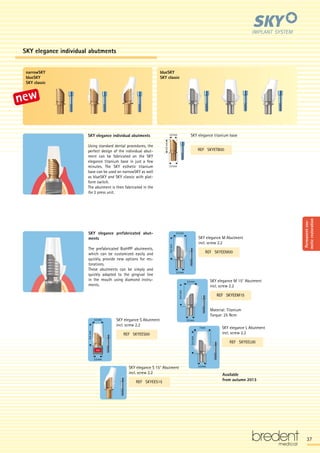 SKY Implant System Catalog | PDF