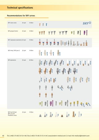 SKY Implant System Catalog | PDF