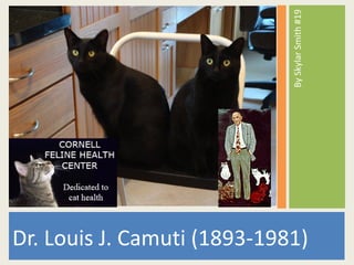 By Skylar Smith #19
Dr. Louis J. Camuti (1893-1981)
 