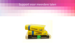 Support voor meerdere talen
 