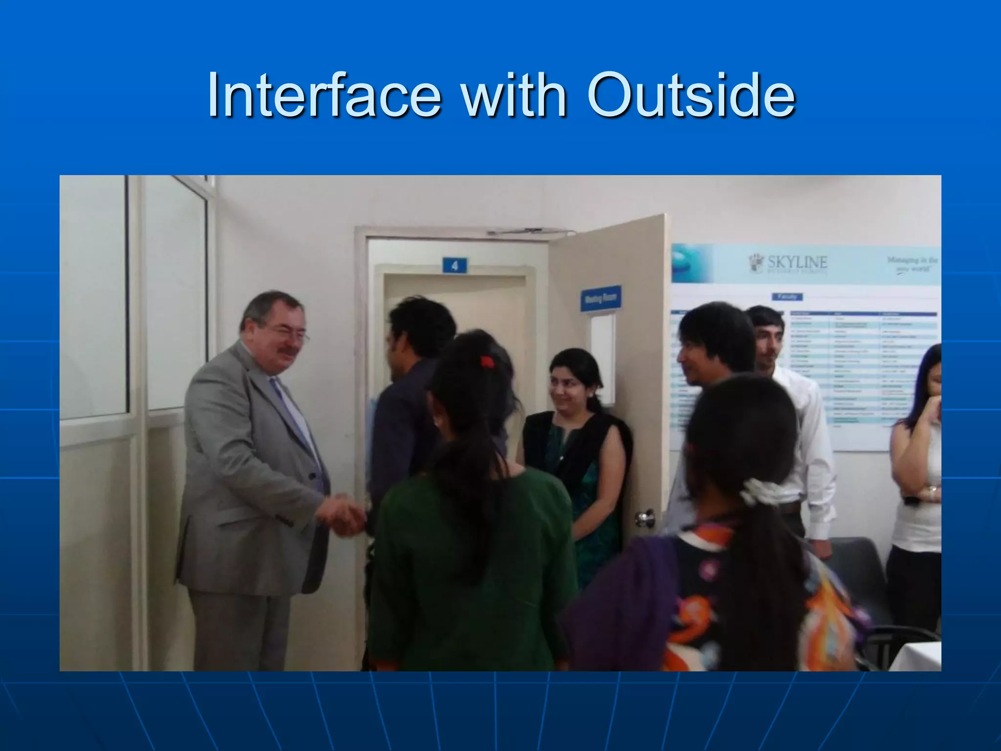 Interface with Outside
 