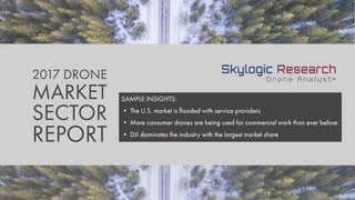 1Copyright 2017 Skylogic Research, LLC |
2017 DRONE
MARKET SECTOR
REPORT
Report Prospectus
September 22, 2017
 
