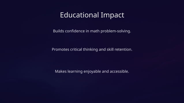 Sky Math Quest Game Project Presentation | PPTX