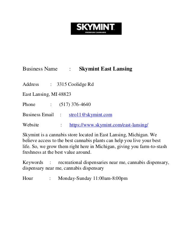 Skymint east lansing