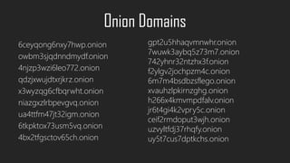 Onion Domains
6ceyqong6nxy7hwp.onion
owbm3sjqdnndmydf.onion
4njzp3wzi6leo772.onion
qdzjxwujdtxrjkrz.onion
x3wyzqg6cfbqrwht.onion
niazgxzlrbpevgvq.onion
ua4ttfm47jt32igm.onion
6tkpktox73usm5vq.onion
4bx2tfgsctov65ch.onion
gpt2u5hhaqvmnwhr.onion
7wuwk3aybq5z73m7.onion
742yhnr32ntzhx3f.onion
f2ylgv2jochpzm4c.onion
6m7m4bsdbzsflego.onion
xvauhzlpkirnzghg.onion
h266x4kmvmpdfalv.onion
jr6t4gi4k2vpry5c.onion
ceif2rmdoput3wjh.onion
uzvyltfdj37rhqfy.onion
uy5t7cus7dptkchs.onion
 