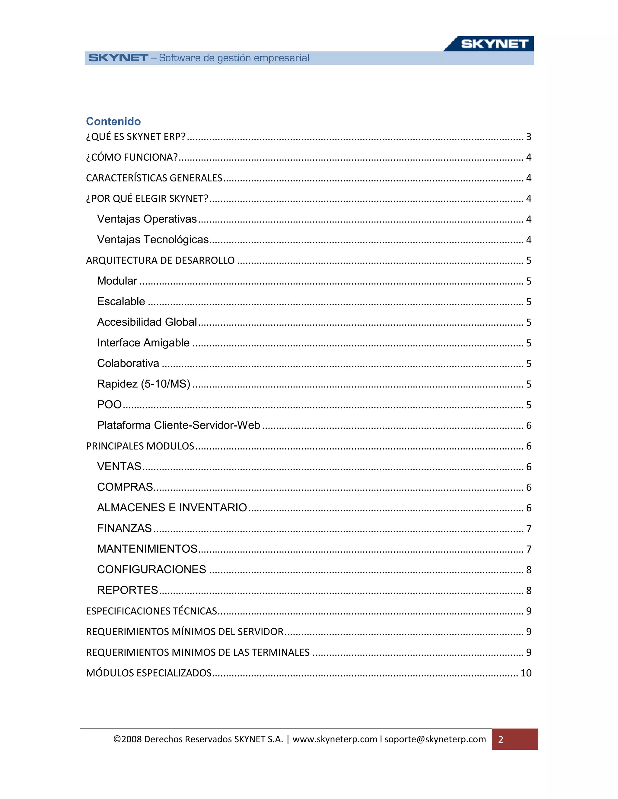 Skynet Erp Corporativo