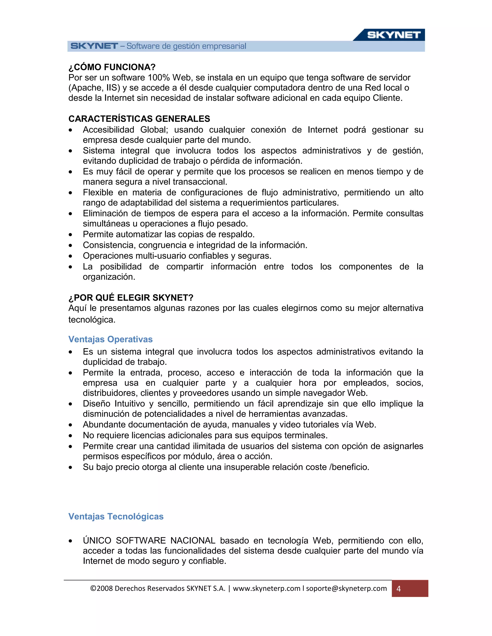 Skynet Erp Corporativo