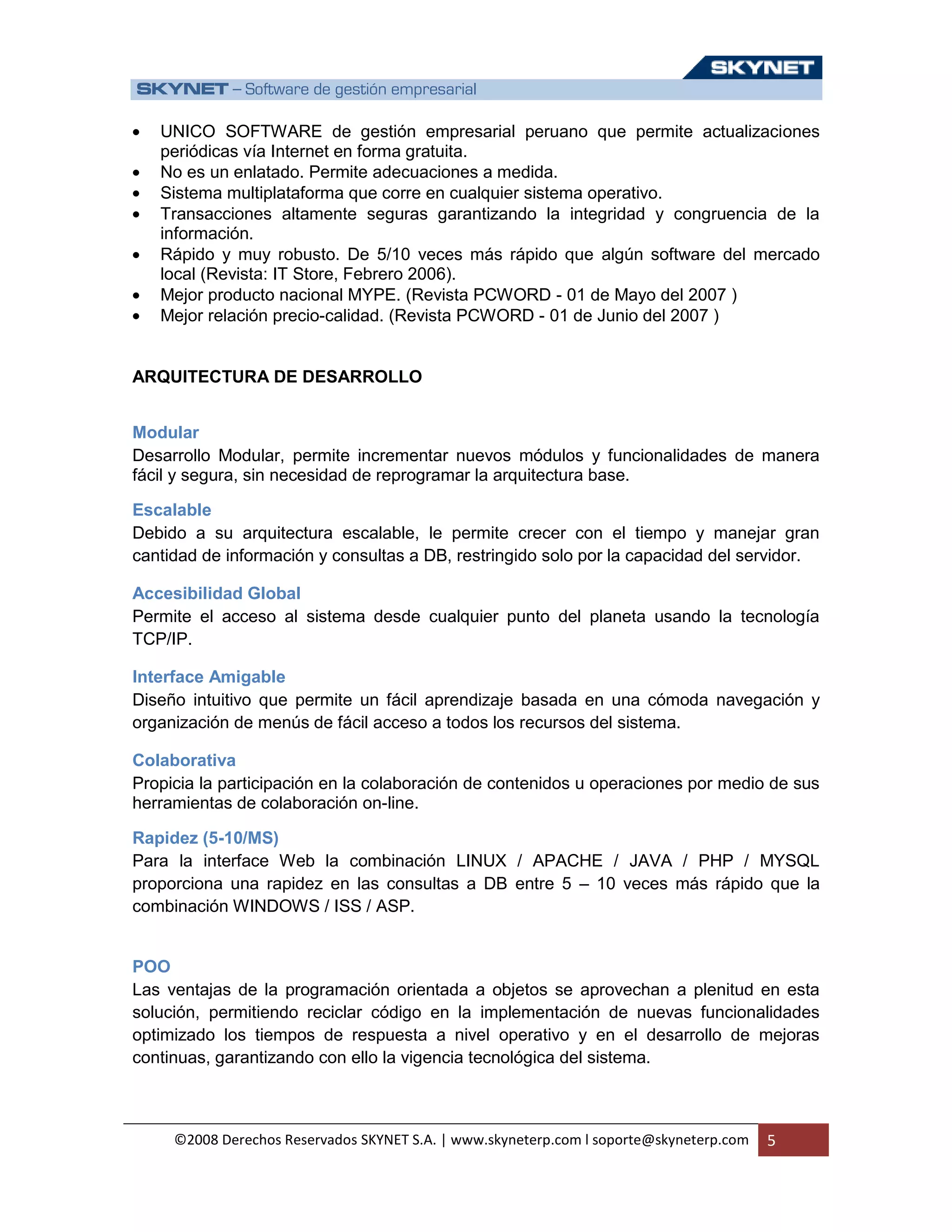 Skynet Erp Corporativo