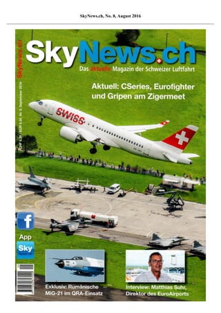 SkyNews.ch, No. 8, August 2016
 