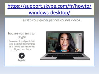https://support.skype.com/fr/howto/
windows-desktop/
 