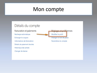Mon compte
 