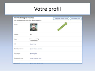 Votre profil
 