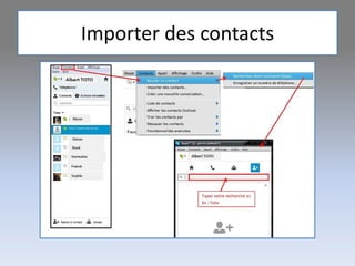 Importer des contacts
 