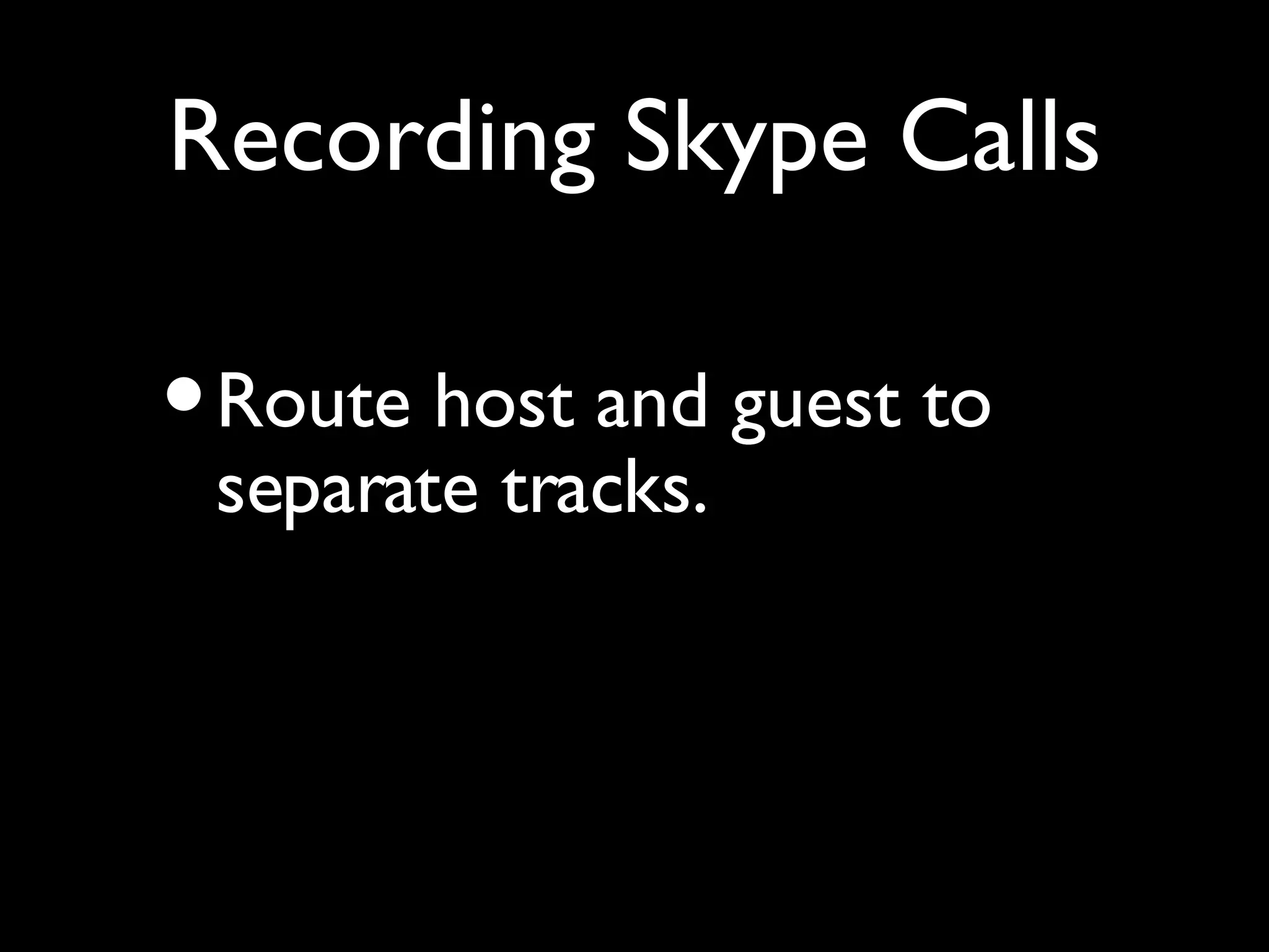 Skype for Interviews