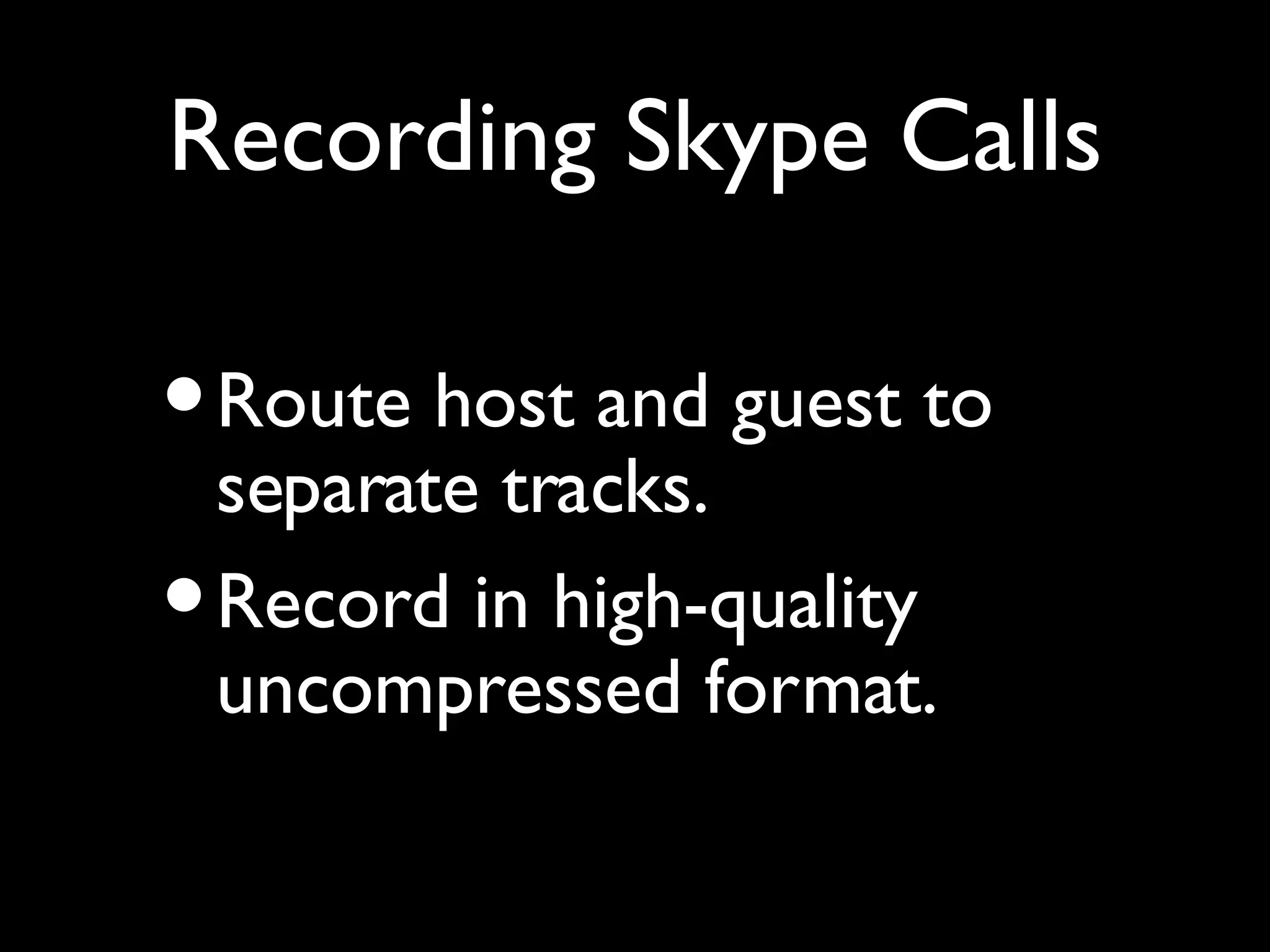 Skype for Interviews