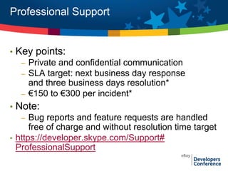 Skype Public APIs and Developer Services