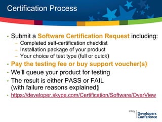 Skype Public APIs and Developer Services